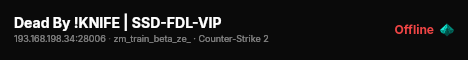 Dead By !KNIFE | SSD-FDL-VIP live status badge