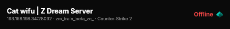 Cat wifu | Z Dream Server live status badge