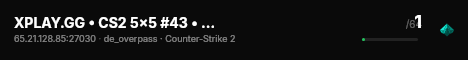 XPLAY.GG • CS2 5x5 #43 • [DE] live status badge