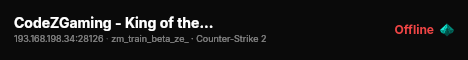 CodeZGaming - King of the Hill US#5 - escape live status badge