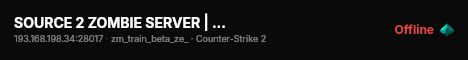 SOURCE 2 ZOMBIE SERVER | SHOP | TOP live status badge
