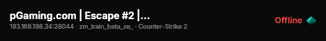 pGaming.com | Escape #2 | !knife !skin !store | 128T SEA. live status badge