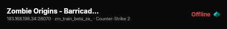 Zombie Origins - Barricade (lm,lk,class,shop) live status badge