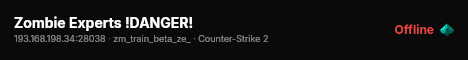 Zombie Experts !DANGER! live status badge