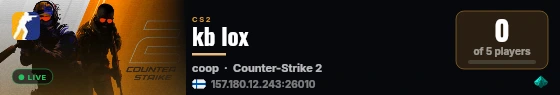 kb lox live status badge
