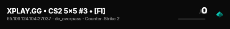 XPLAY.GG • CS2 5x5 #3 • [FI] live status badge