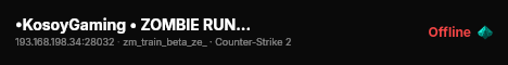 •KosoyGaming • ZOMBIE RUN • [2#] !shop live status badge