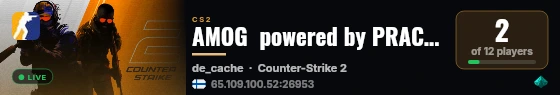 AMOG  powered by PRACC.COM live status badge
