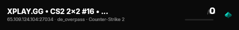 XPLAY.GG • CS2 2x2 #16 • [FI] live status badge