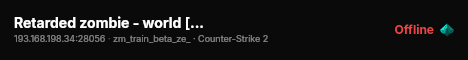 Retarded zombie - world [lvl] !beta live status badge