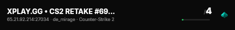 XPLAY.GG • CS2 RETAKE #69 • [FI] live status badge