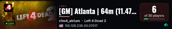[GM] Atlanta | 12m (9.53 SI/min)[trio] live status badge