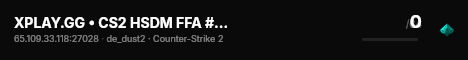 XPLAY.GG • CS2 HSDM FFA #14 • [Fi] live status badge