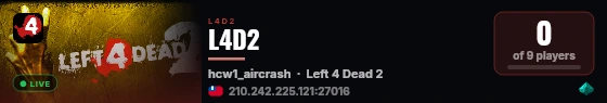 L4D2 live status badge