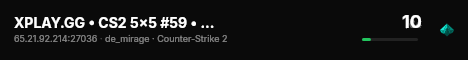 XPLAY.GG • CS2 5x5 #59 • [FI] live status badge