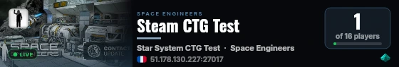 Steam CTG Test live status badge