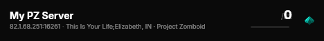 My PZ Server live status badge