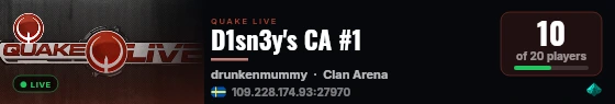D1sn3y's CA #1 live status badge