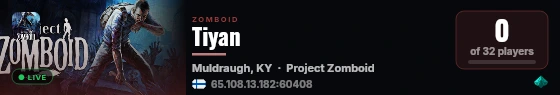 Tiyan live status badge
