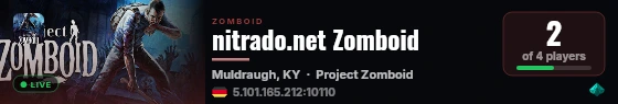 nitrado.net Zomboid live status badge