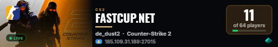 FASTCUP.NET live status badge