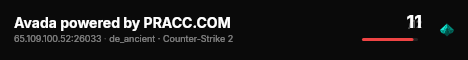 Avada powered by PRACC.COM live status badge