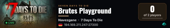 Brutes Playground live status badge