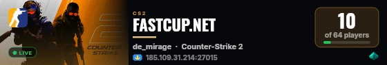 FASTCUP.NET live status badge