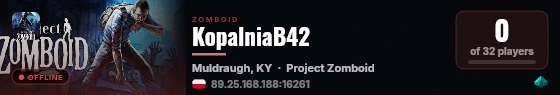 KopalniaB42 live status badge