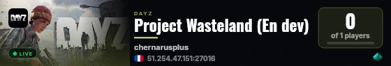 Project Wasteland (En dev) live status badge