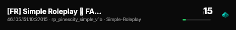 [FR] Simple Roleplay ⚡ FASTDL | FLUIDE | SVMOD | RECRUTE live status badge