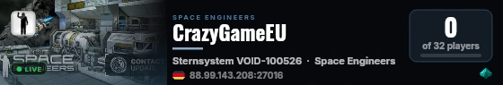 CrazyGameEU live status badge