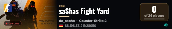 saShas Fight Yard live status badge