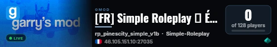 [FR] Simple Roleplay ⚡ ÉVENEMENT live status badge