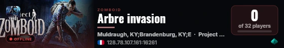 Arbre invasion live status badge