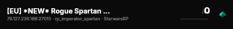 [EU] *NEW* Rogue Spartan Networks | Imperial Roleplay live status badge