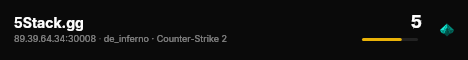 5Stack.gg live status badge