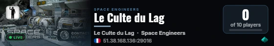 Le Culte du Lag live status badge