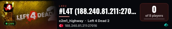 #L4T (188.240.81.211:27016) live status badge