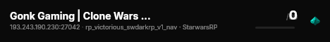 Gonk Gaming | Clone Wars RP | Semi-Serious live status badge