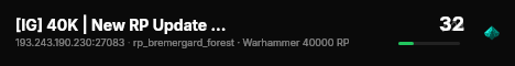 [IG] 40K | New RP Update | Unique and Custom Gamemode live status badge
