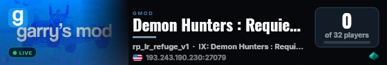 Demon Hunters : Requiem / Serious RP / PbJNzaRQ4 live status badge