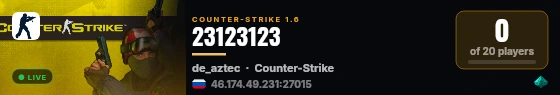 23123123 live status badge