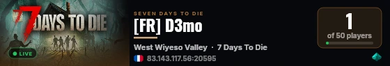 [FR] D3mo live status badge