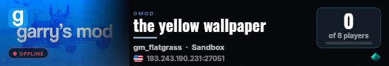 the yellow wallpaper live status badge