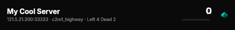 My Cool Server live status badge