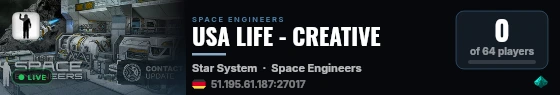 USA LIFE - CREATIVE live status badge