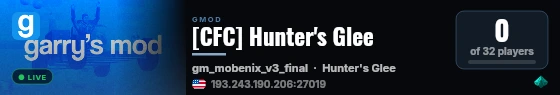 [CFC] Hunter's Glee live status badge