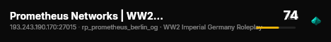 Prometheus Networks | WW2 Imperial Germany RP | live status badge