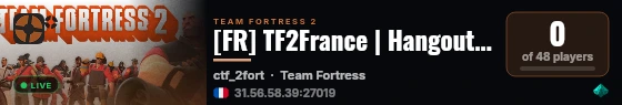 [FR] TF2France | Hangout | !taunt live status badge